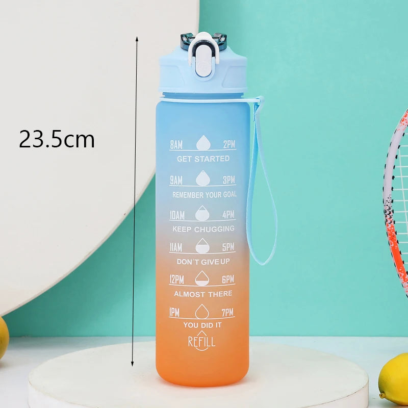 HydroTrack Water Bottle blue