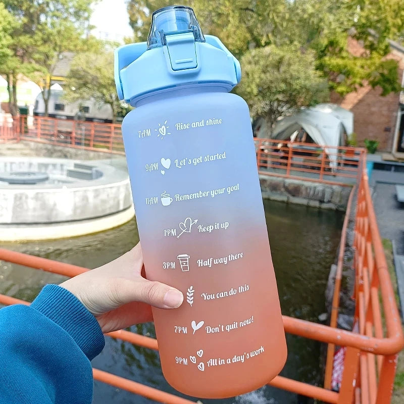 HydroTrack Water Bottle blue